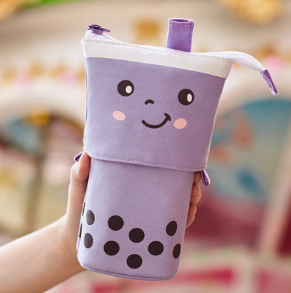 Milk tea pencil case | 奶茶笔袋