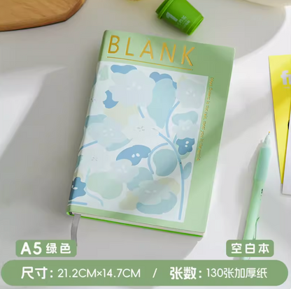 A5 blank notebook with an oil painting cover ｜ A5油画封面空白本